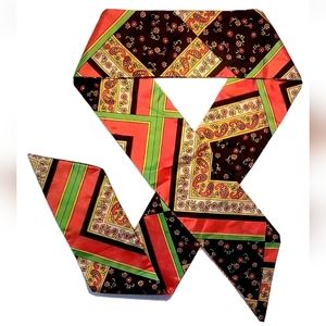 Hair Headband Head Wrap Women Hippie Boho Disco Bright Floral Colorful